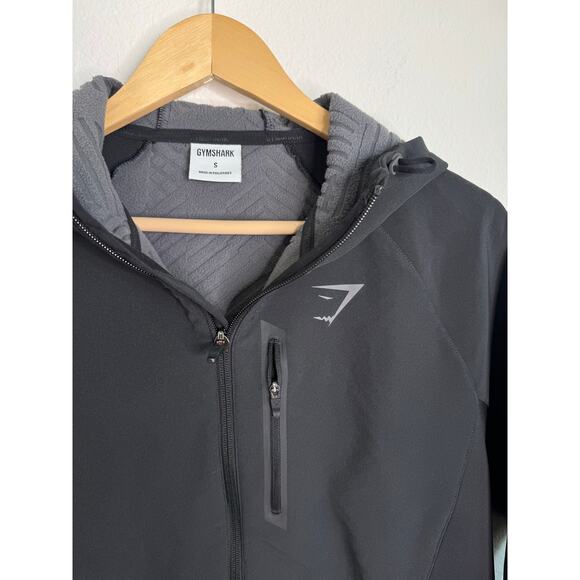 Gymshark Men’s Apex Jacket Black Full Zipper Size small - Picture 5 of 8